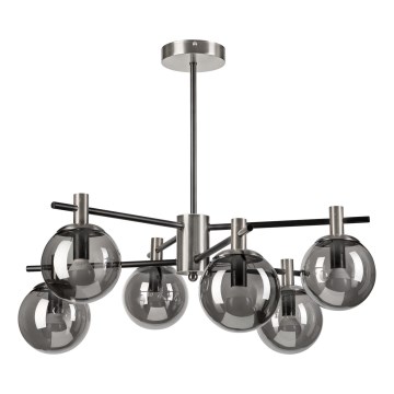 Pendellampe LILOU 6xE14/5W/230V mat krom/røget