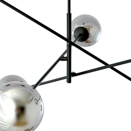 Pendellampe LINEAR 6xE14/10W/230V sort/grå