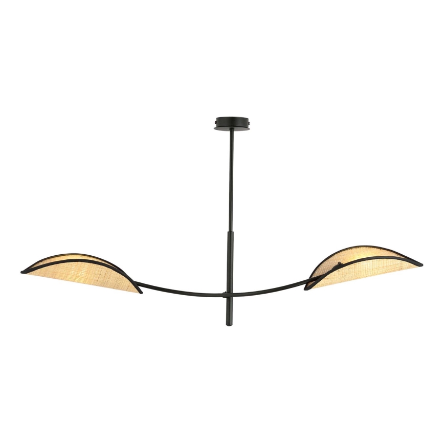 Pendellampe LOTUS 2xE14/10W/230V sort/beige