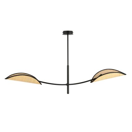 Pendellampe LOTUS 2xE14/10W/230V sort/beige