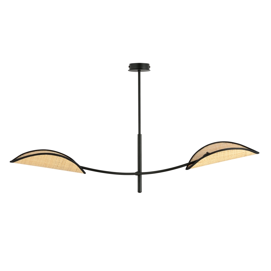 Pendellampe LOTUS 2xE14/10W/230V sort/beige