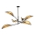 Pendellampe LOTUS 6xE14/10W/230V sort/beige
