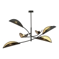 Pendellampe LOTUS 6xE14/10W/230V sort/guldfarvet