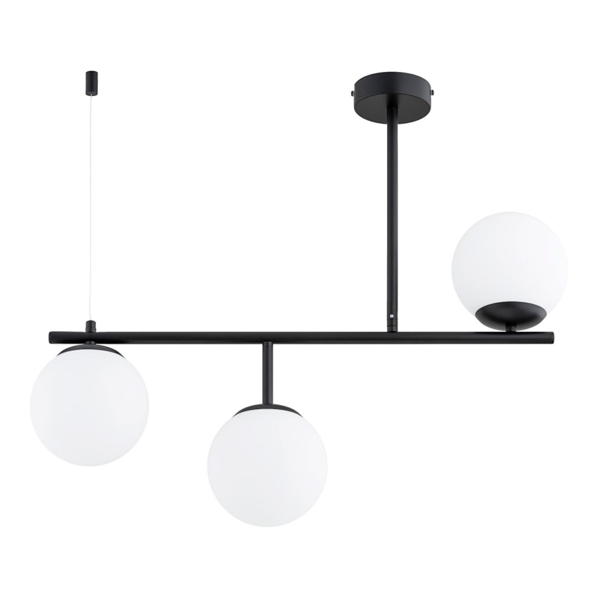 Pendellampe LUNA 3xE14/10W/230V sort
