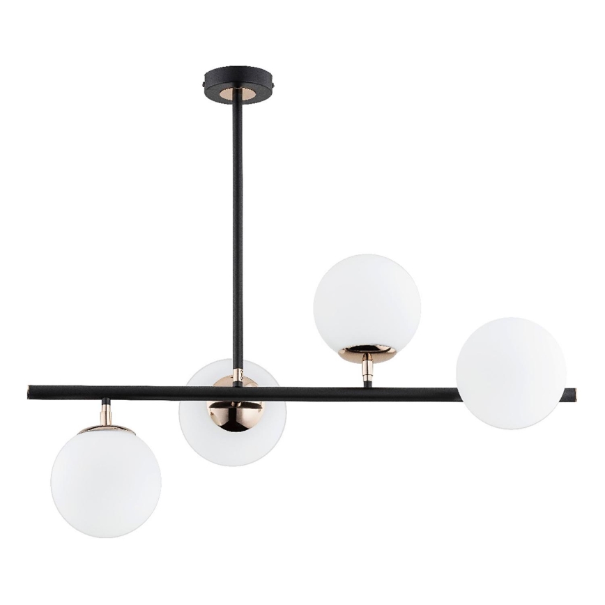 Pendellampe LURO 4xE14/10W/230V sort