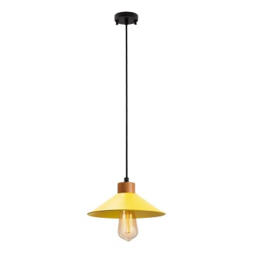 Pendellampe MANAVGAT 1xE27/40W/230V gul/brown