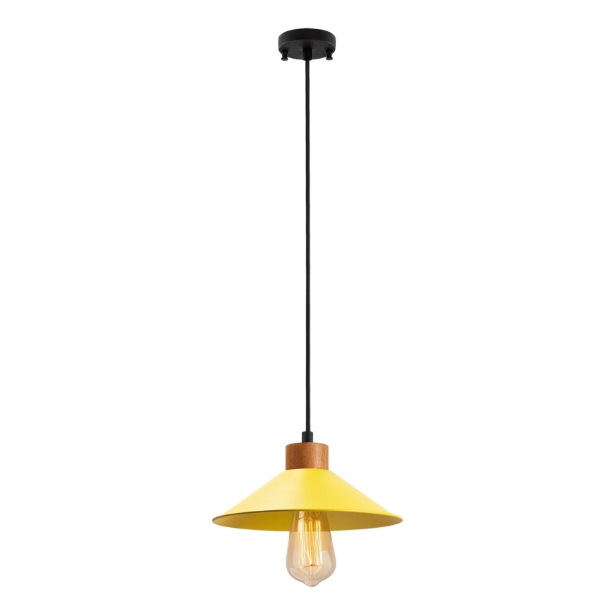 Pendellampe MANAVGAT 1xE27/40W/230V gul/brown