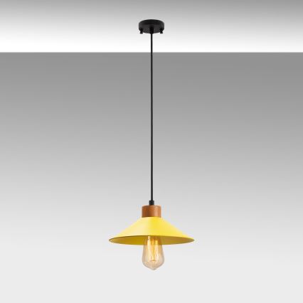 Pendellampe MANAVGAT 1xE27/40W/230V gul/brown