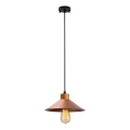 Pendellampe MANAVGAT 1xE27/40W/230V kobber/brun