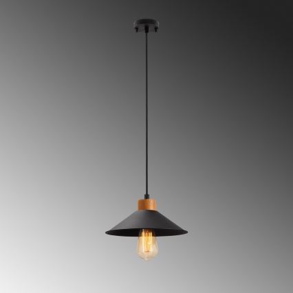 Pendellampe MANAVGAT 1xE27/40W/230V sort/brun