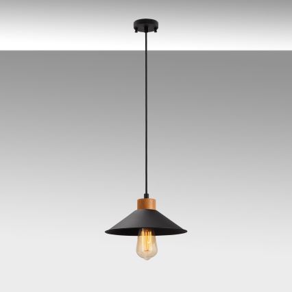 Pendellampe MANAVGAT 1xE27/40W/230V sort/brun