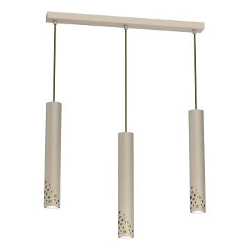 Pendellampe med kabel ALTRO 3xGU10/8W/230V beige