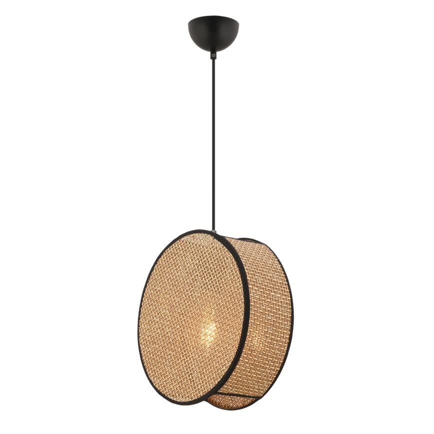 Pendellampe med kabel BIG DRUM 1xE27/60W/230V brun/sort