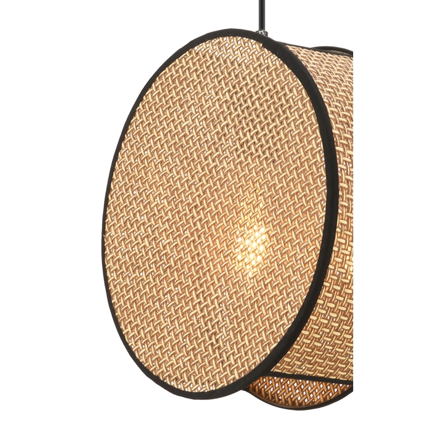 Pendellampe med kabel BIG DRUM 1xE27/60W/230V brun/sort