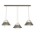 Pendellampe med kabel FUNDA 3xE27/15W/230V bronzefarvet