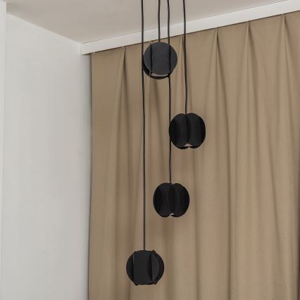 Pendellampe med kabel GAMBIT 4xGU10/10W/230V sort