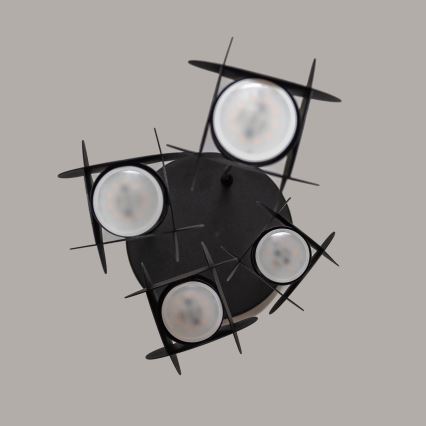 Pendellampe med kabel GAMBIT 4xGU10/10W/230V sort