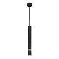Pendellampe med kabel JOKER 1xGU10/25W/230V sort/poleret krom