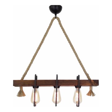 Pendellampe med kabel KUTUK 3xE27/40W/230V i fyr