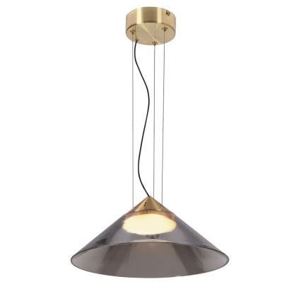 Pendellampe med kabel PRESTO 1xGX53/10W/230V Ø 34 cm guld/røggrå