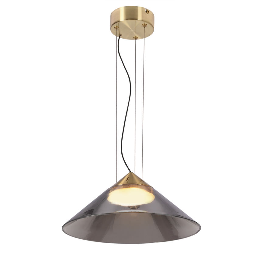 Pendellampe med kabel PRESTO 1xGX53/10W/230V Ø 34 cm guld/røggrå