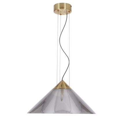 Pendellampe med kabel PRESTO 1xGX53/10W/230V Ø 34 cm guld/røggrå