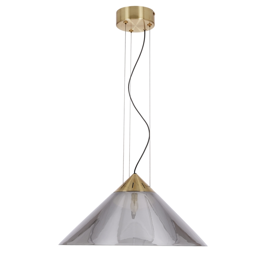 Pendellampe med kabel PRESTO 1xGX53/10W/230V Ø 34 cm guld/røggrå
