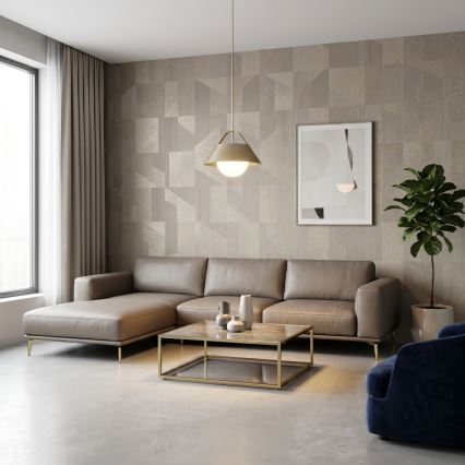 Pendellampe med kabelophæng FUNDA 1xE27/15W/230V bronzefarvet