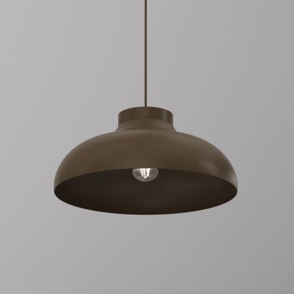 Pendellampe med ledning BASCA 1xE27/15W/230V brun