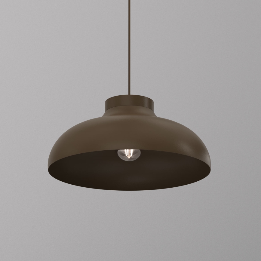 Pendellampe med ledning BASCA 1xE27/15W/230V brun
