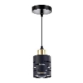 Pendellampe med ledning ELEN 1xE27/35W/230V sort/guld