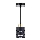 Pendellampe med ledning ELEN 1xE27/35W/230V sort/guld