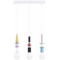 Pendellampe med ledning LUMIO 3xE27/15W/230V, multifarvet
