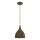 Pendellampe med ledning NOAK CLASSIC 1xE27/15W/230V brun