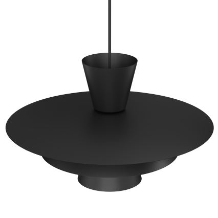 Pendellampe med ledning PLATO 1xE27/15W/230V sort