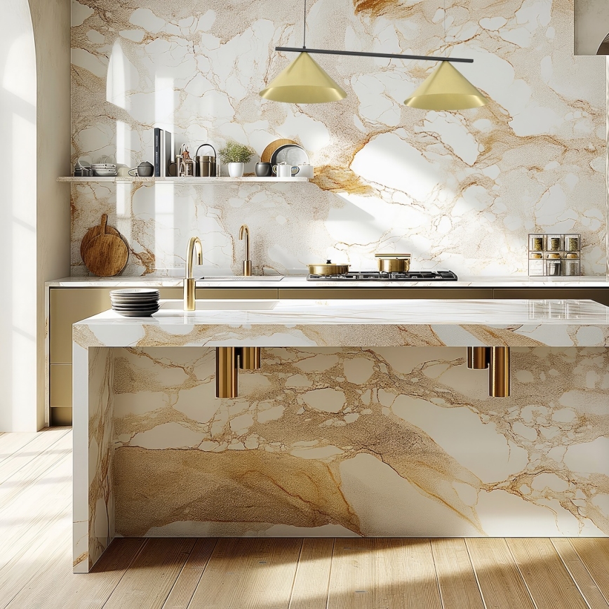 Pendellampe med wire CAPITAL 2xGX53/15W/230V, guld