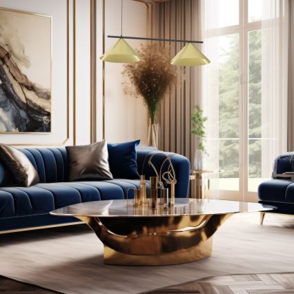 Pendellampe med wire CAPITAL 2xGX53/15W/230V, guld