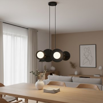 Pendellampe med wire MODEL 4xG9/8W/230V sort