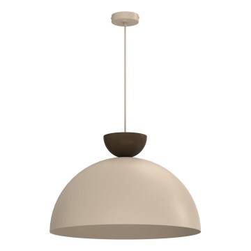 Pendellampe med wire NEVIS 1xE27/15W/230V Ø 50 cm beige