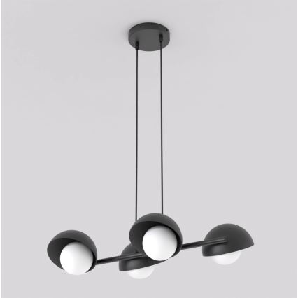 Pendellampe med wireophæng BOOM 4xG9/8W/230V, sort