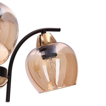 Pendellampe MERRA 3xE27/40W/230V sort/beige