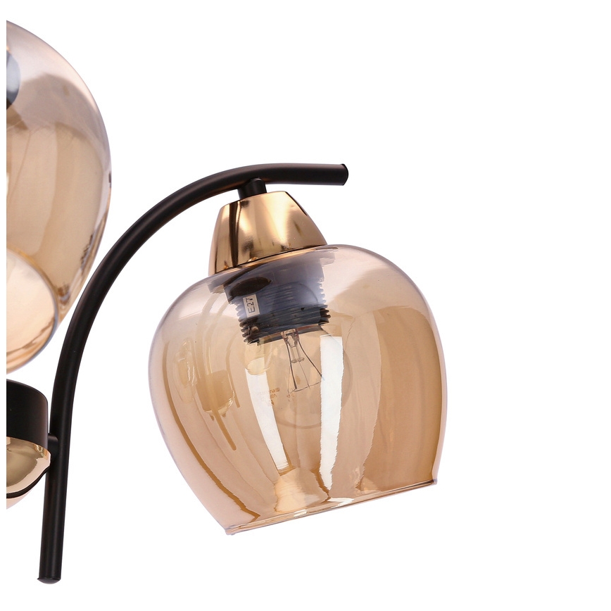 Pendellampe MERRA 3xE27/40W/230V sort/beige