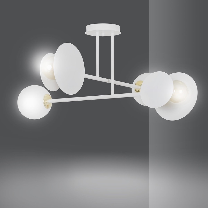 Pendellampe MINERVA 2xE27/15W + 2xE14/10W/230V hvid