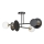 Pendellampe MINERVA 2xE27/15W + 2xE14/10W/230V sort