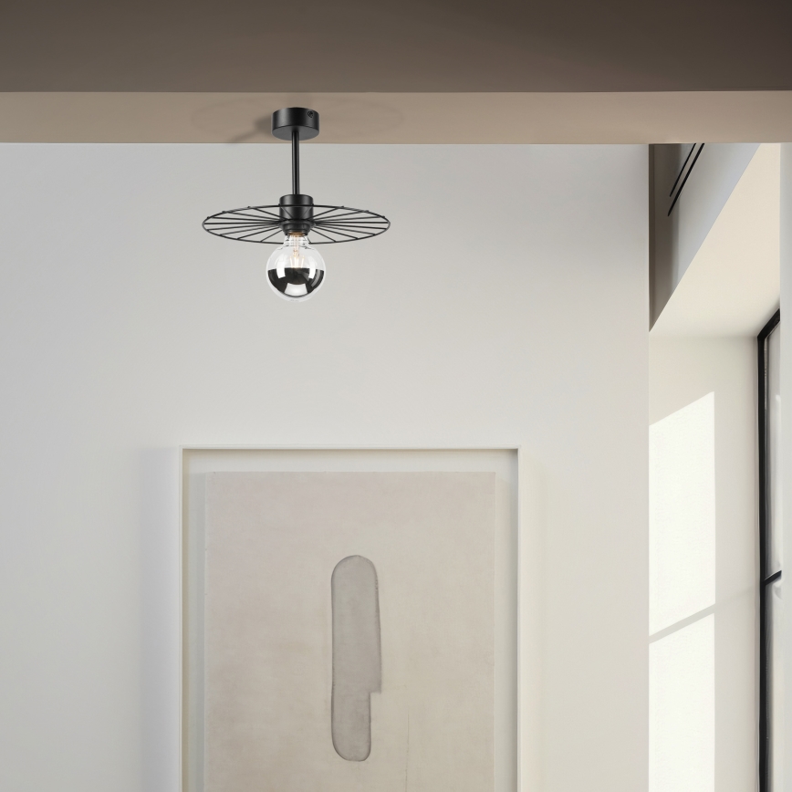Pendellampe MONTANA 1xE27/15W/230V diameter 30 cm sort