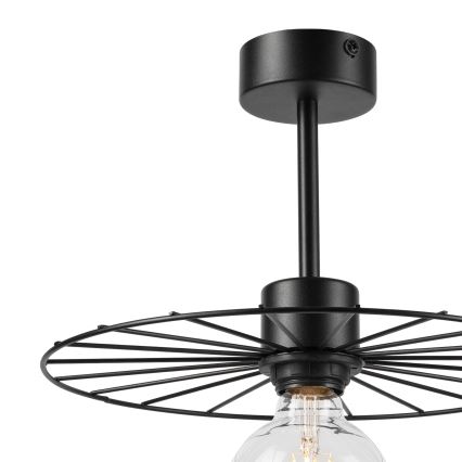 Pendellampe MONTANA 1xE27/15W/230V diameter 30 cm sort