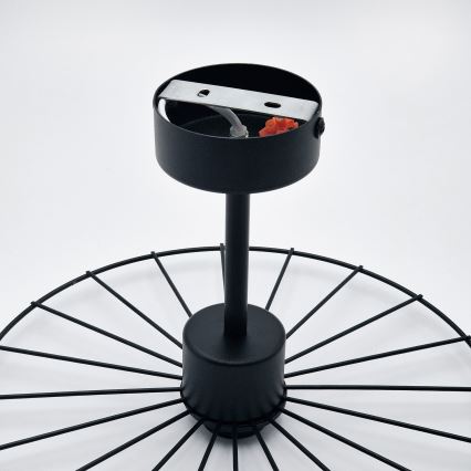 Pendellampe MONTANA 1xE27/15W/230V diameter 30 cm sort