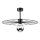 Pendellampe MONTANA 1xE27/15W/230V diameter 45 cm sort