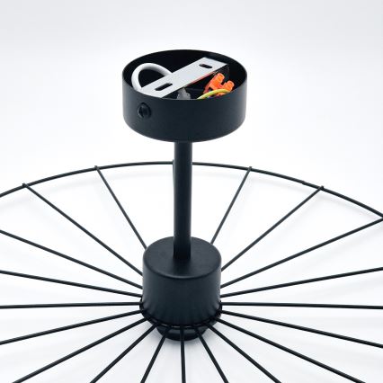Pendellampe MONTANA 1xE27/15W/230V diameter 45 cm sort