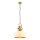 Pendellampe MONZA 1xE27/40W/230V 30 cm creme/bronce